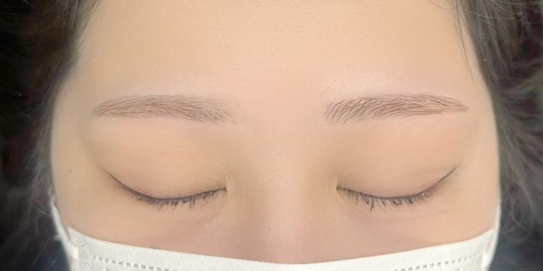 霧島国分店のお客様の 眉 毛ワックス施術後の写真です