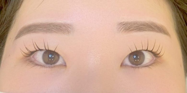眉毛ワックス×まつげパーマ施術After写真