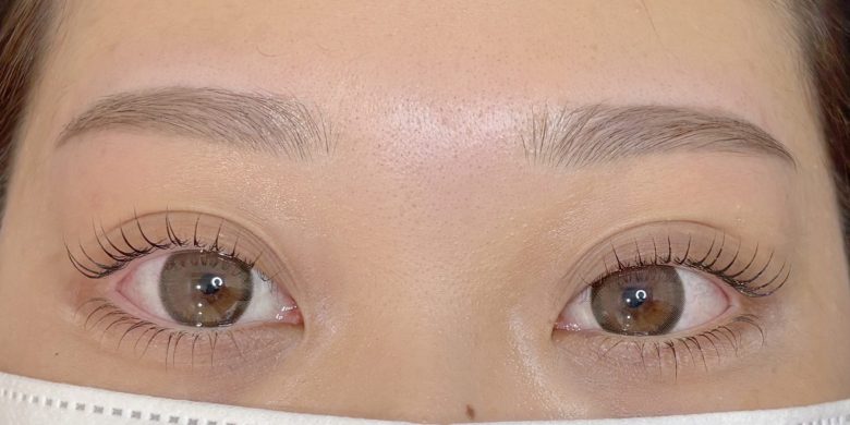 眉毛WAX×まつ毛パーマAfter写真