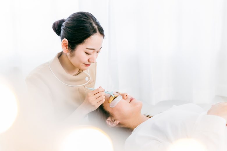 まつ毛パーマ施術の流れ